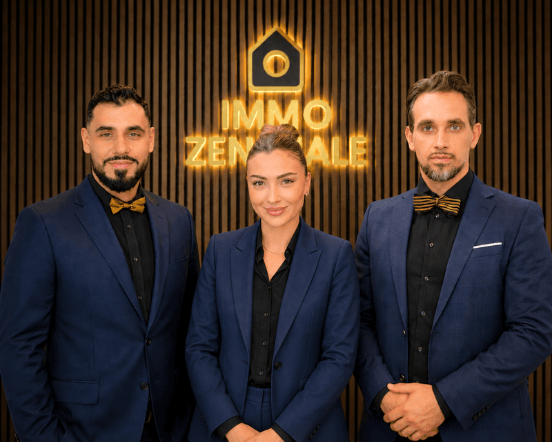 Das Team der Immozentrale: Soleiman Khalid, Maja Weber und Malik Dyck